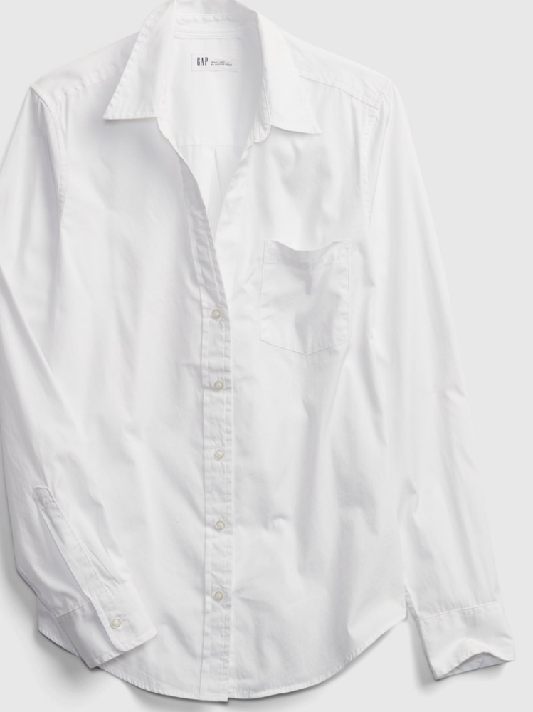 Gap long sleeved button down collared dress shirt